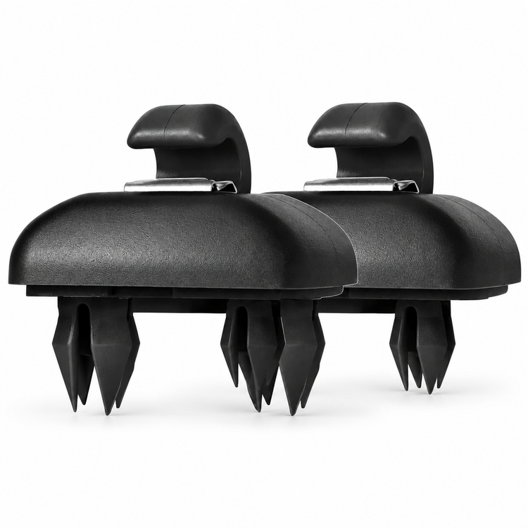2pcs Sun Visor Clip Holder Hook for Audi A1 A3 A4 A5 Q3 Q5 TT Black 8U08575624PK – Y331/E234/2pcs-sunvisor – image 3