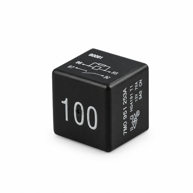 12V Car Relay 4 Pin Multifunction Number 100 Normally Open Relay 7M0951253A for VW A3 A4 A6 Q5 Q7 – Y332/E247/relay-no.100 – image 4