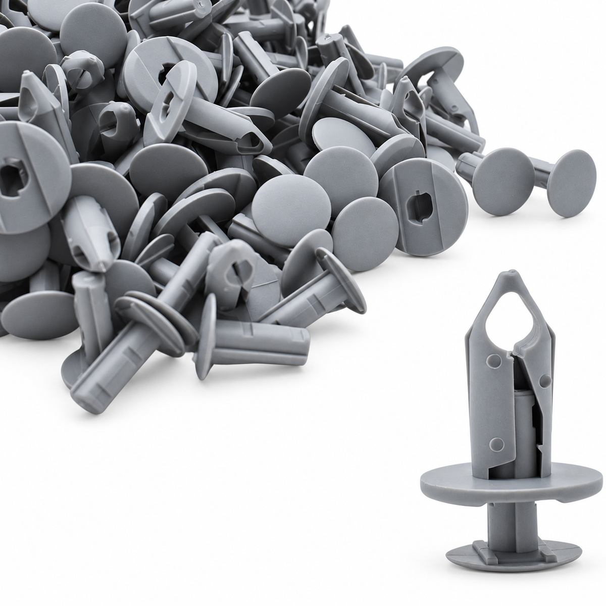 50-Piece Grey Trim Panel Fixing Clips for Transporter T4 T5 - Light Grey – Y35.O/50pcs/LightGrey – image 2