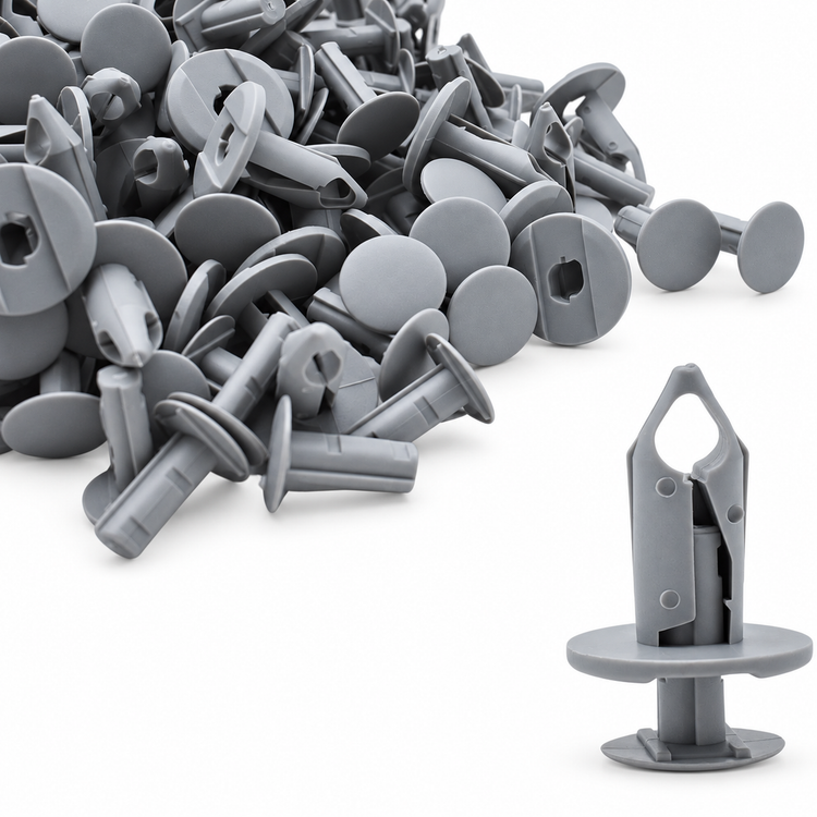 50-Piece Grey Trim Panel Fixing Clips for Transporter T4 T5 - Light Grey – Y35.O/50pcs/LightGrey – image 2