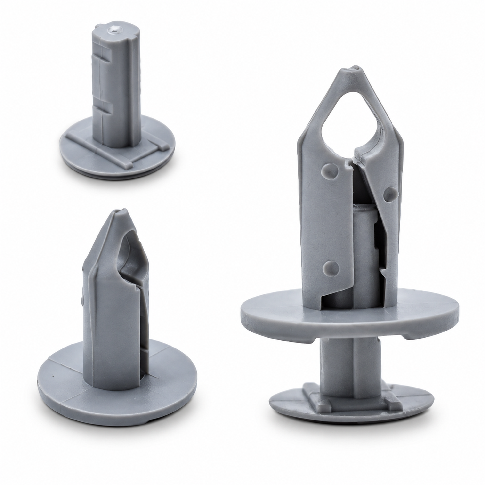 50-Piece Grey Trim Panel Fixing Clips for Transporter T4 T5 - Light Grey – Y35.O/50pcs/LightGrey – image 4
