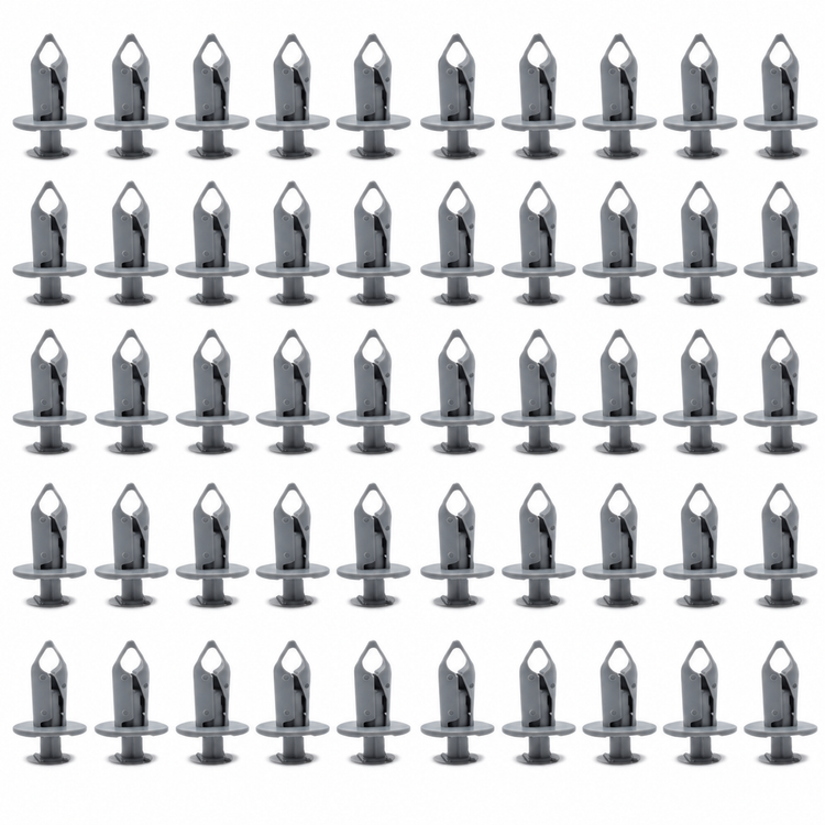 50-Piece Grey Trim Panel Fixing Clips for Transporter T4 T5 - Light Grey – Y35.O/50pcs/LightGrey – image 6
