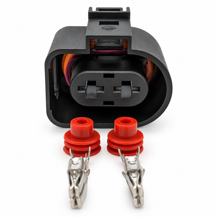 New 2 Pin Electrical Plug Connector For VW Audi Skoda Seat 1J0973752 – Y42.G/2pin-connector – image 3