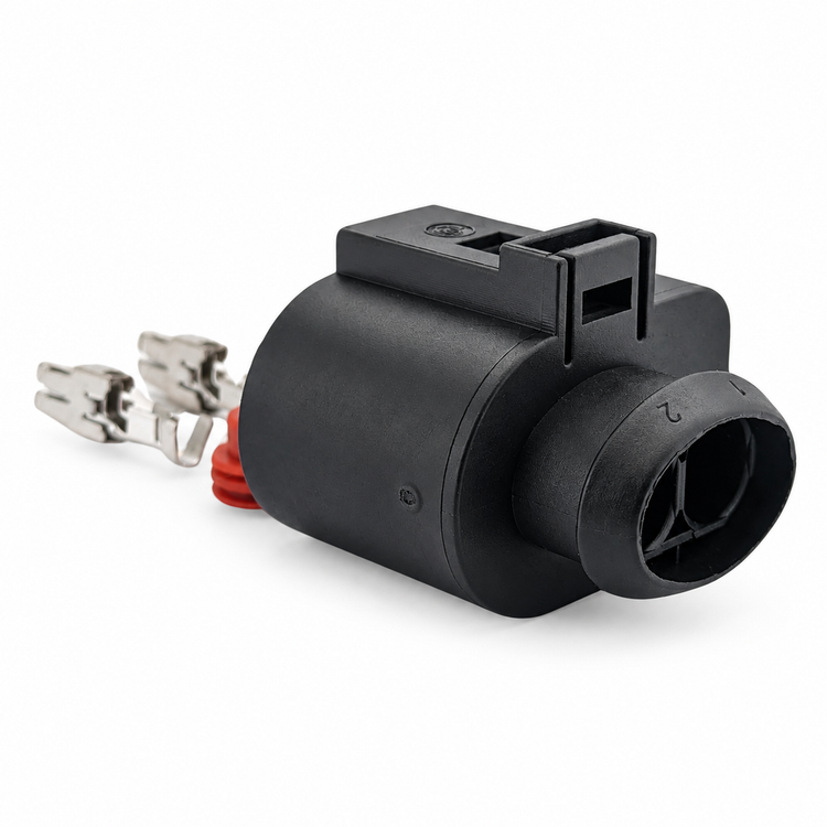 New 2 Pin Electrical Plug Connector For VW Audi Skoda Seat 1J0973752 – Y42.G/2pin-connector – image 5