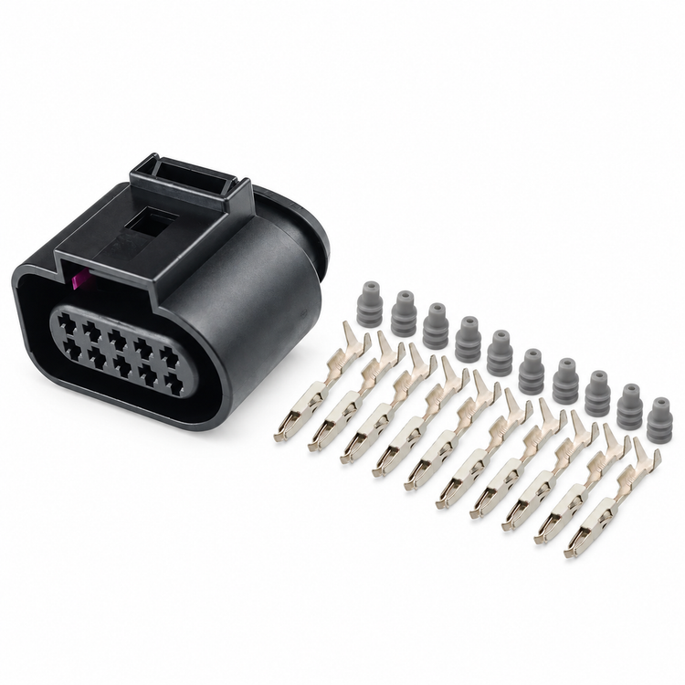 10 Pin Sealed Female JPT Connector Kit for VW AUDI VAG - 1J0973715 - 1J0 973 715 – Y45.O/10pin – image 2