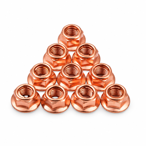 10x Copper Collar Exhaust Manifold Nuts M8x1.25 for Audi VW Seat Skoda N90894601