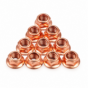 10x Copper Collar Exhaust Manifold Nuts M8x1.25 for Audi VW Seat Skoda N90894601 – Y57/10pcs-M274 – image 4