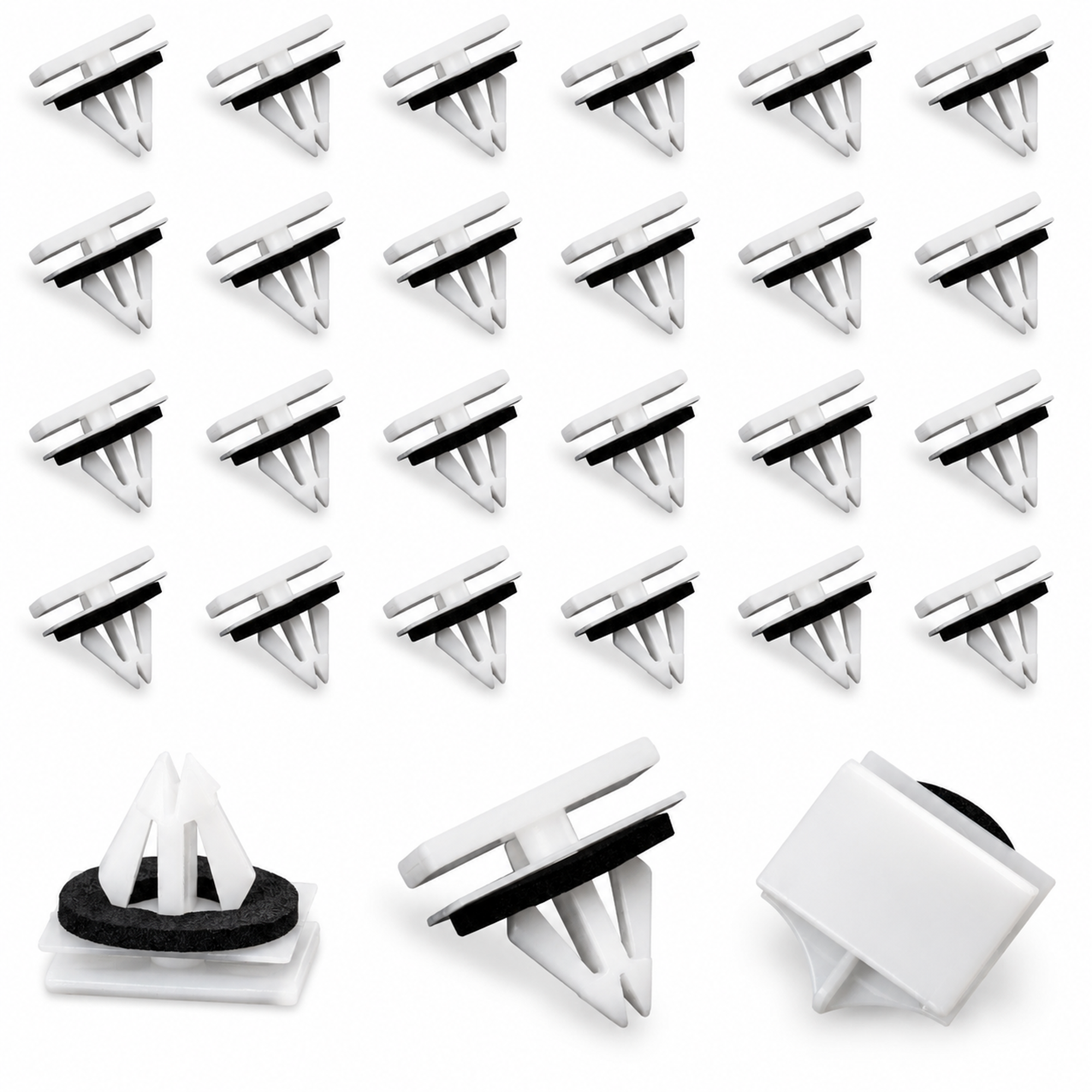 100pcs Ford Side Skirt Sill Trim Clips with Sponge Seal 5270438 5264089 – Y58/FullPack-100pcs – image 6