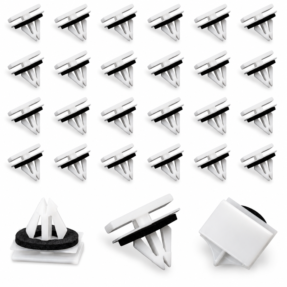 100pcs Ford Side Skirt Sill Trim Clips with Sponge Seal 5270438 5264089 – Y58/FullPack-100pcs – image 6