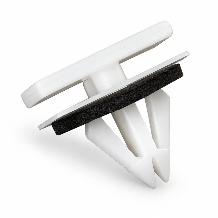 20pcs White Plastic Side Skirt Clips with Sponge Seal - 5270438 5264089 for Ford – Y58.R/20pcsclips – image 4