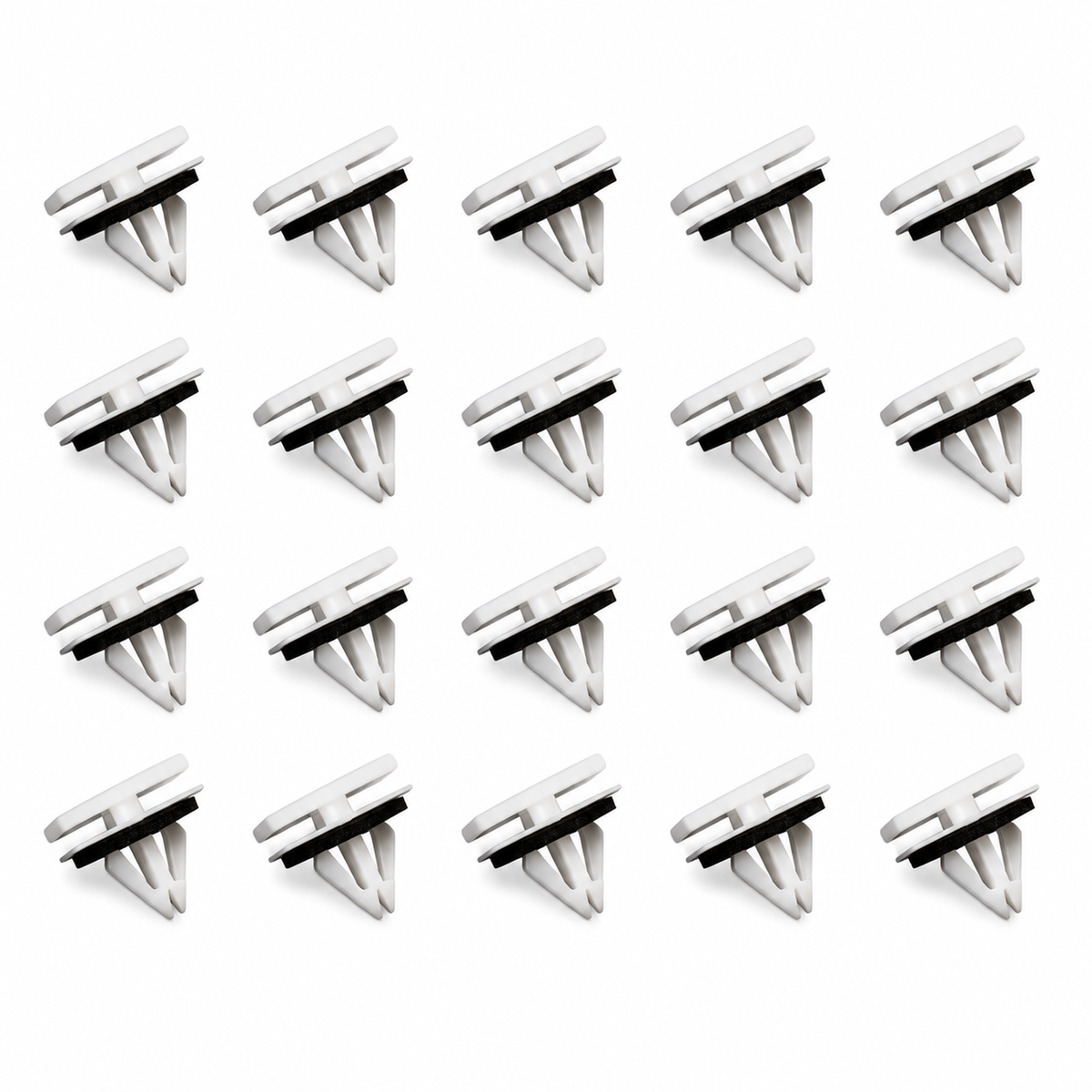 20pcs White Plastic Side Skirt Clips with Sponge Seal - 5270438 5264089 for Ford – Y58.R/20pcsclips – image 5