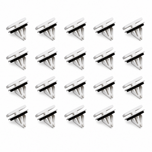20pcs White Plastic Side Skirt Clips with Sponge Seal - 5270438 5264089 for Ford – Y58.R/20pcsclips – image 5