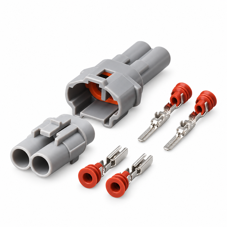 2 Pin Waterproof Connector Plug Set Fits Sumitomo MT090 - 6187-2311 6180-2321