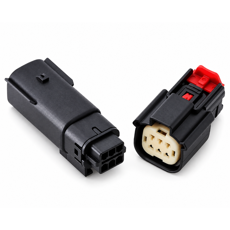 For Molex 6 Pin Wire Connector, for Harley BLACK Waterproof, Sealed Kit, MX150 with CPA MX150L – Y83.O/6pinMolex – image 2