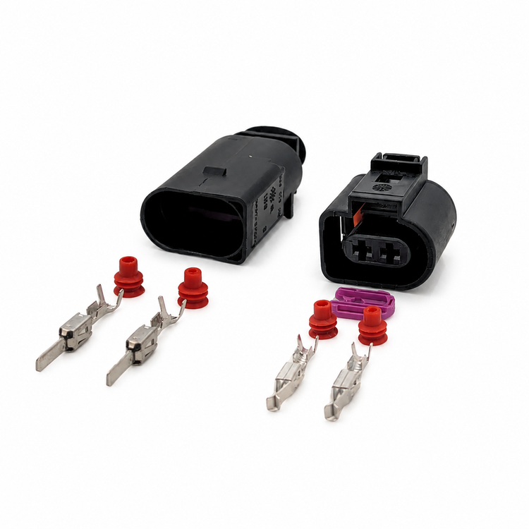 Both Sides 1J0973722 & 1J0973822 - 2 Pin Connectors Plug Socket Repair