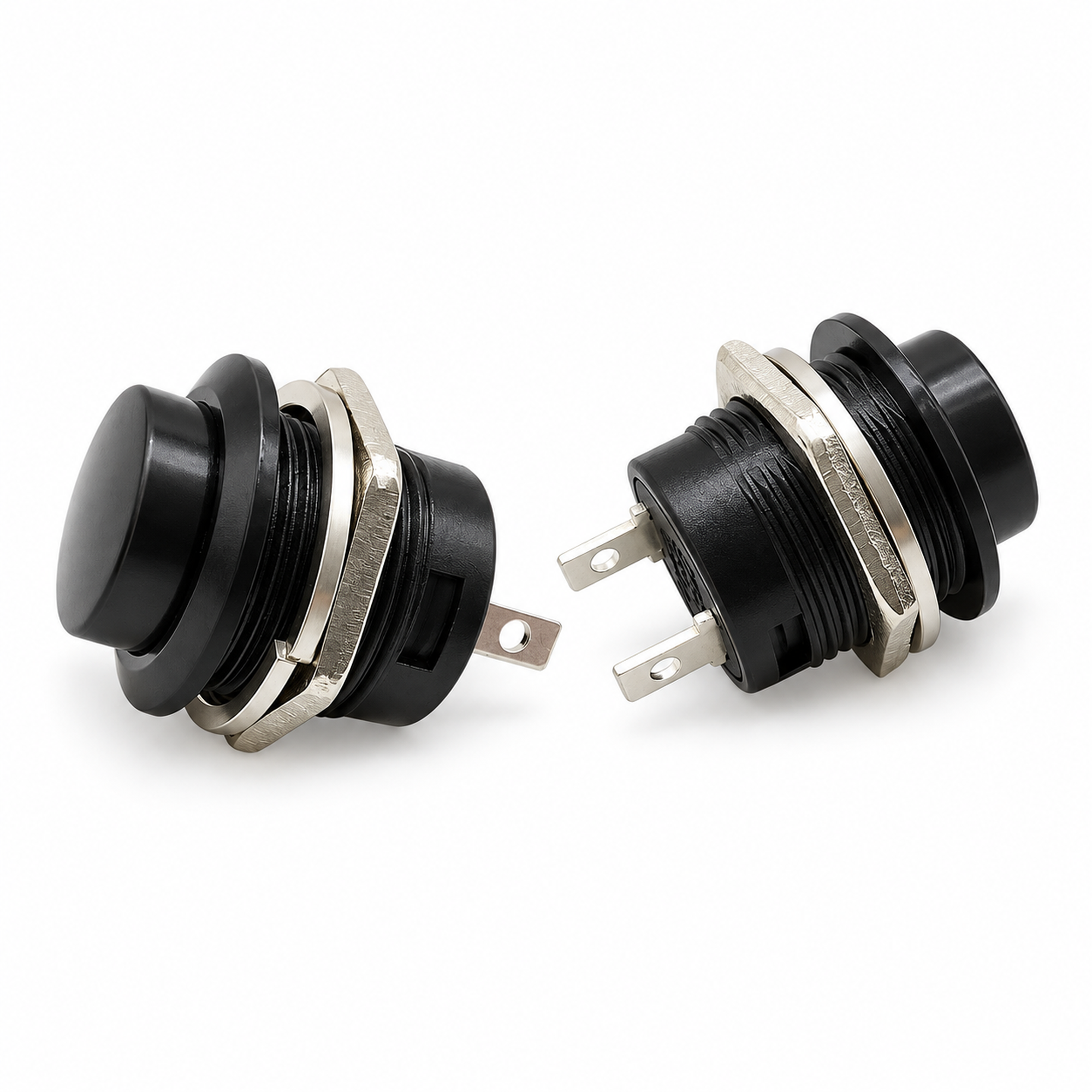 Black Momentary Push Button Switch – 12v 5A Screen Wash Horn Kit/Classic Car – Z113.Y/button – image 2