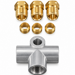 3 Way M10 Brake Line Pipe T Tee Piece with Compression Fittings/Hydro Handbrake – Z116.Y/Tee – image 4
