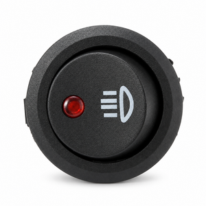 23mm On Off Rocker Switch Round 12V Red Led Fog Light Lamp Symbol Car Van Truck – Z131.R/switch – image 2