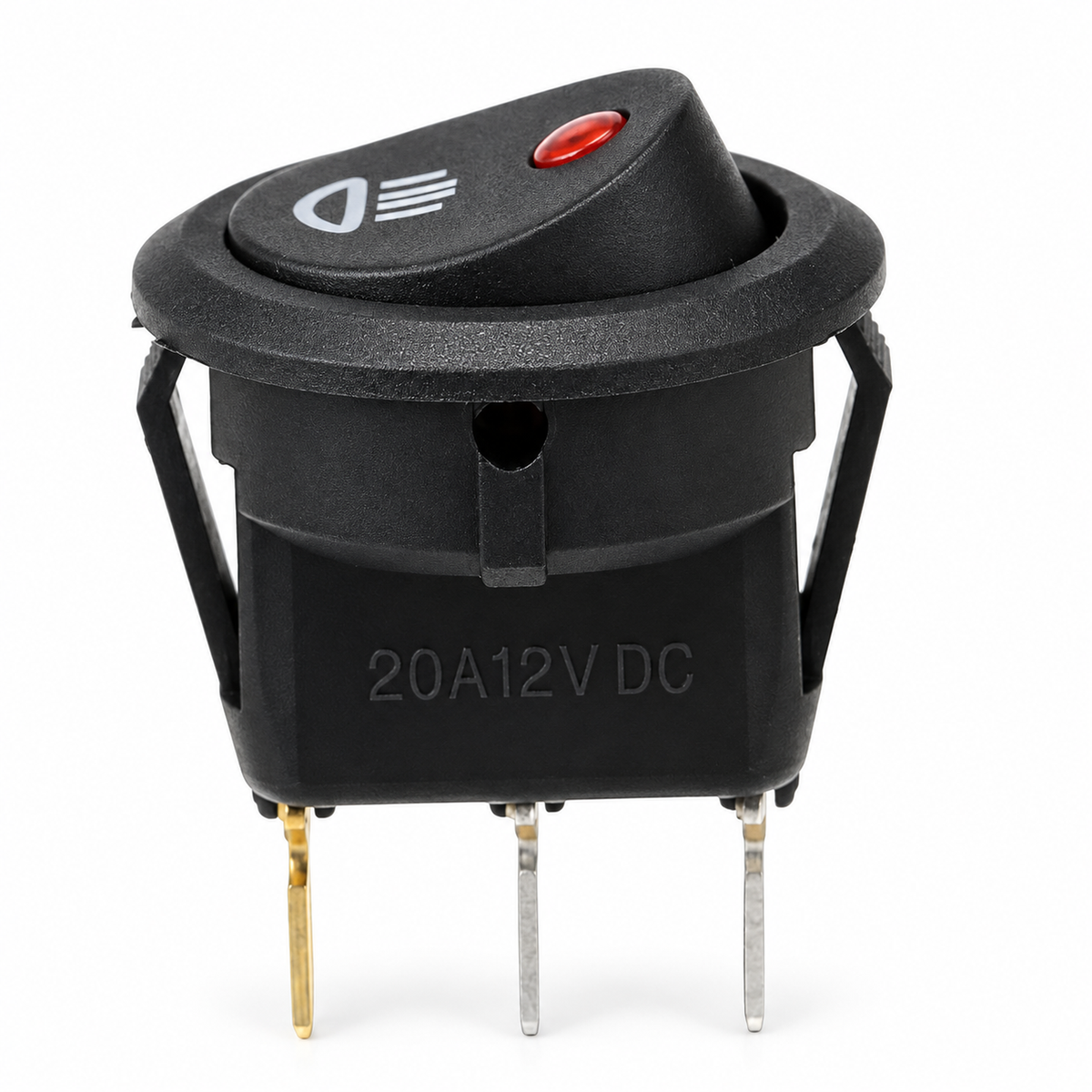 23mm On Off Rocker Switch Round 12V Red Led Fog Light Lamp Symbol Car Van Truck – Z131.R/switch – image 3