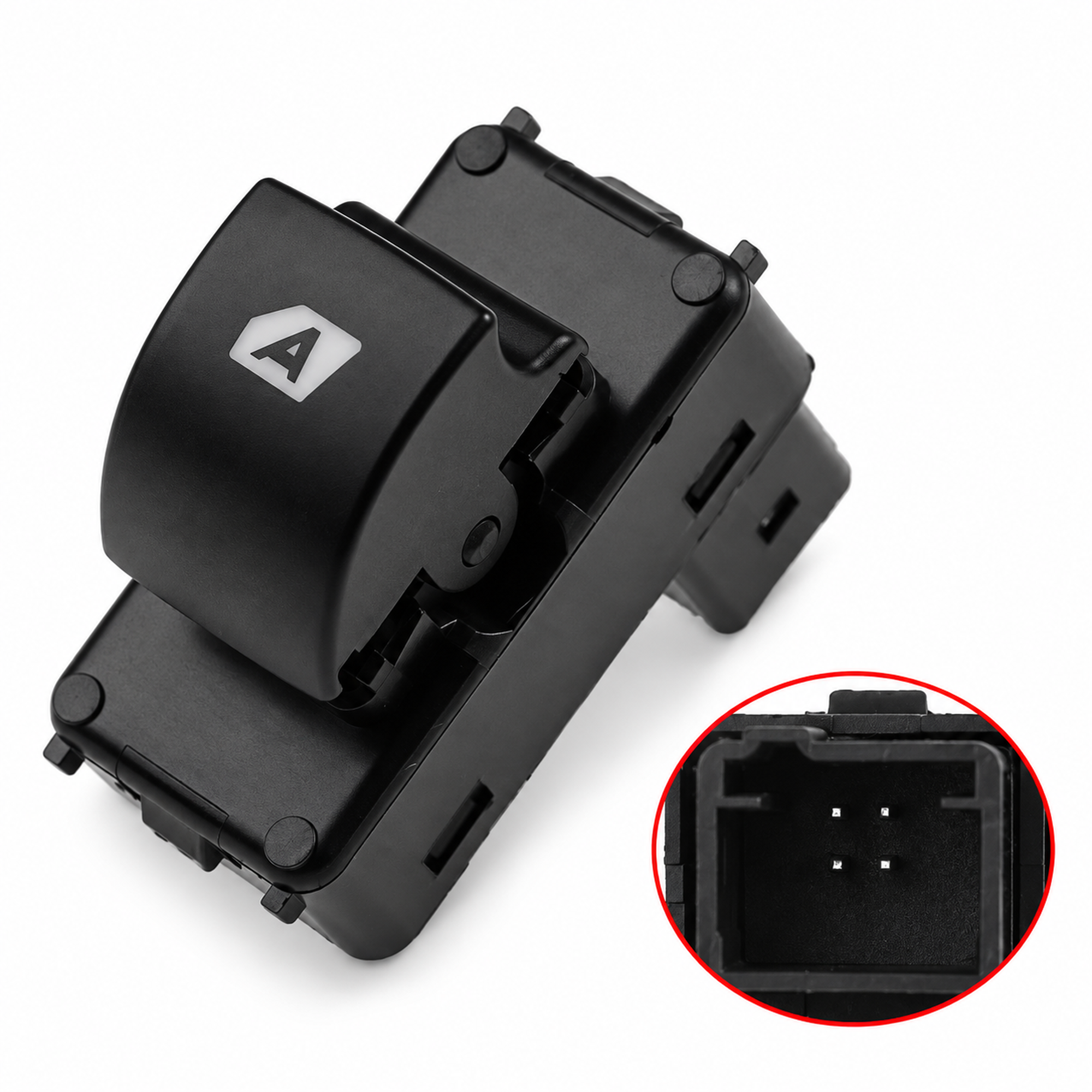 Electric Window Control Switch for Citroën & Peugeot fits: Berlingo B9 Partner & Partner Tepee Van - 4 Pin Front Right Power Window Switch - 6490.HQ 6490.E3 6554.QL 6554.HF – Z136-Switch-H696 – image 2