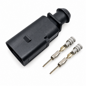 1J0973802 VW Audi VAG 2 Pin Male Brake Pad Wear Sensor Connector Plug Repair Kit Male 1.5mm Housing – Z17.Y/2pin – image 2