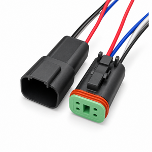 Black Deutsch DT Prewired Male & Female Connectors 2 3 4 6 8 12 Pin DT06 DT04 – Z170/2pin-MnF/BLK/DTWired – image 4