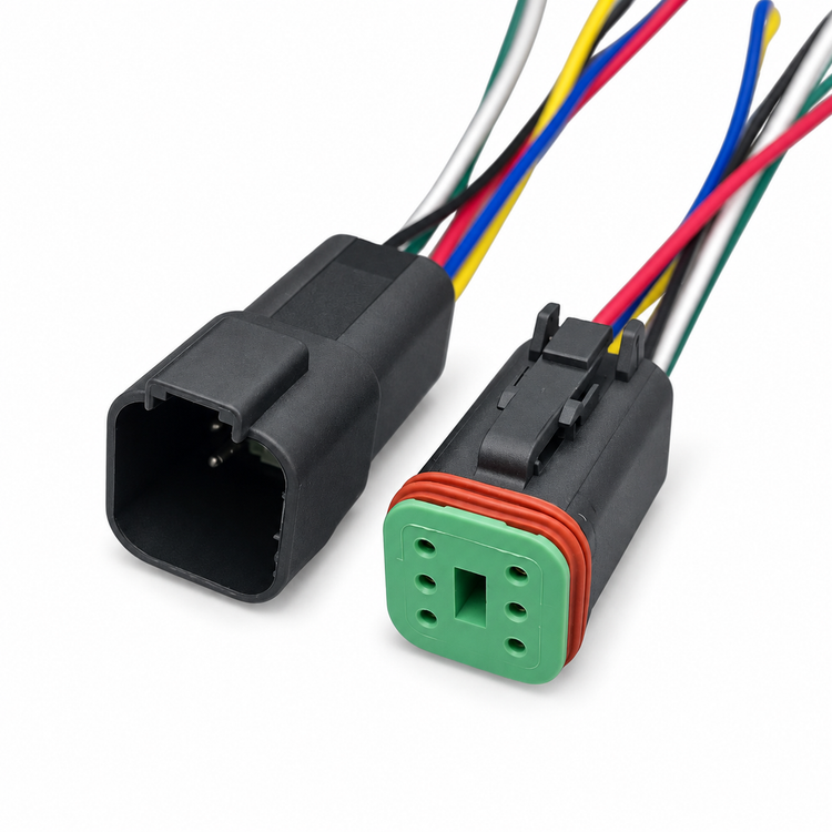 Black Deutsch DT Prewired Male & Female Connectors 2 3 4 6 8 12 Pin DT06 DT04 – Z170/2pin-MnF/BLK/DTWired – image 5
