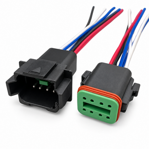 Black Deutsch DT Prewired Male & Female Connectors 2 3 4 6 8 12 Pin DT06 DT04 – Z170/2pin-MnF/BLK/DTWired – image 6