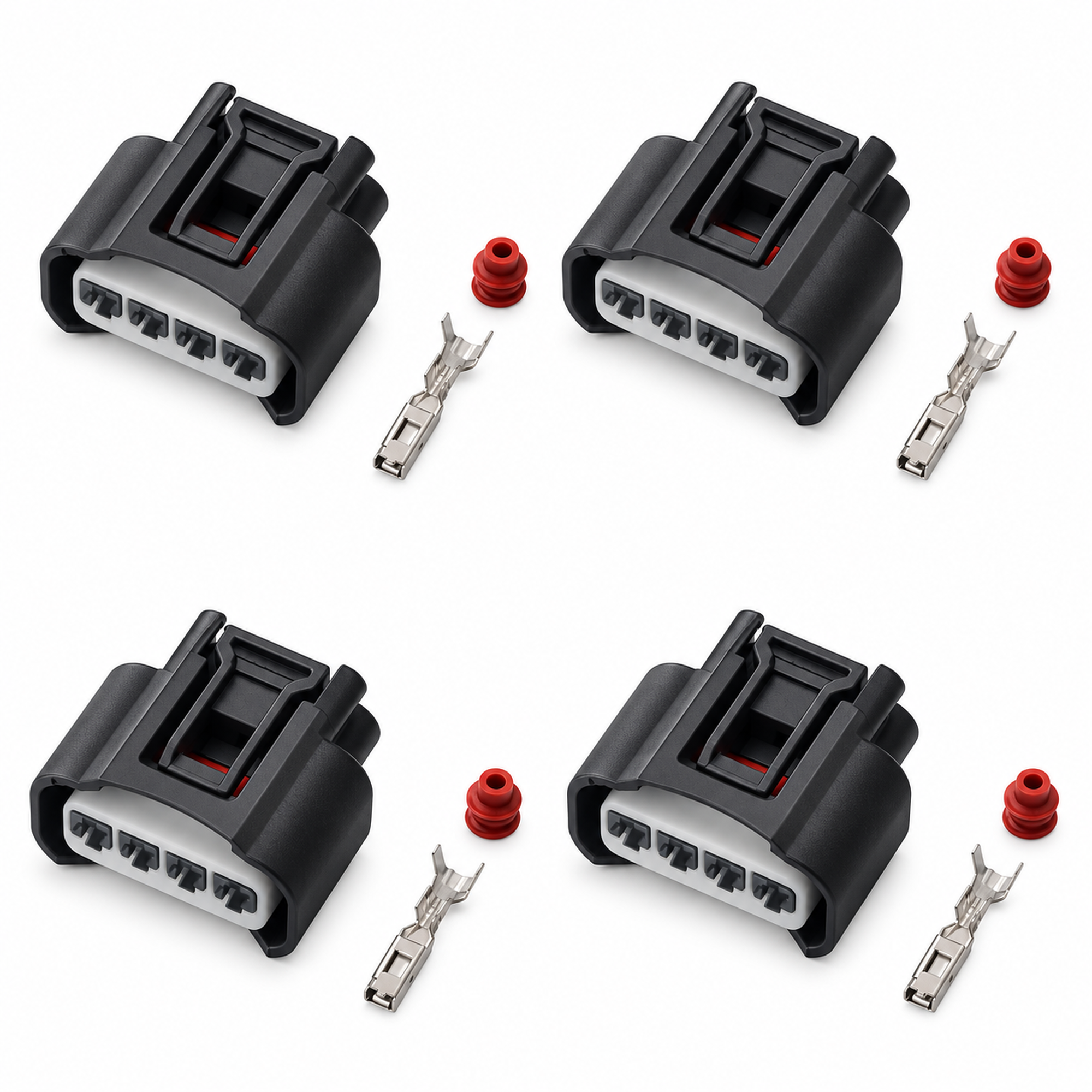 4pcs 4 pin Denso Ignition Coil Plug Connector 90980-11885 Fits Toyota Camry Corolla Rav 4 – Z25.O/4Sets/4pin – image 6