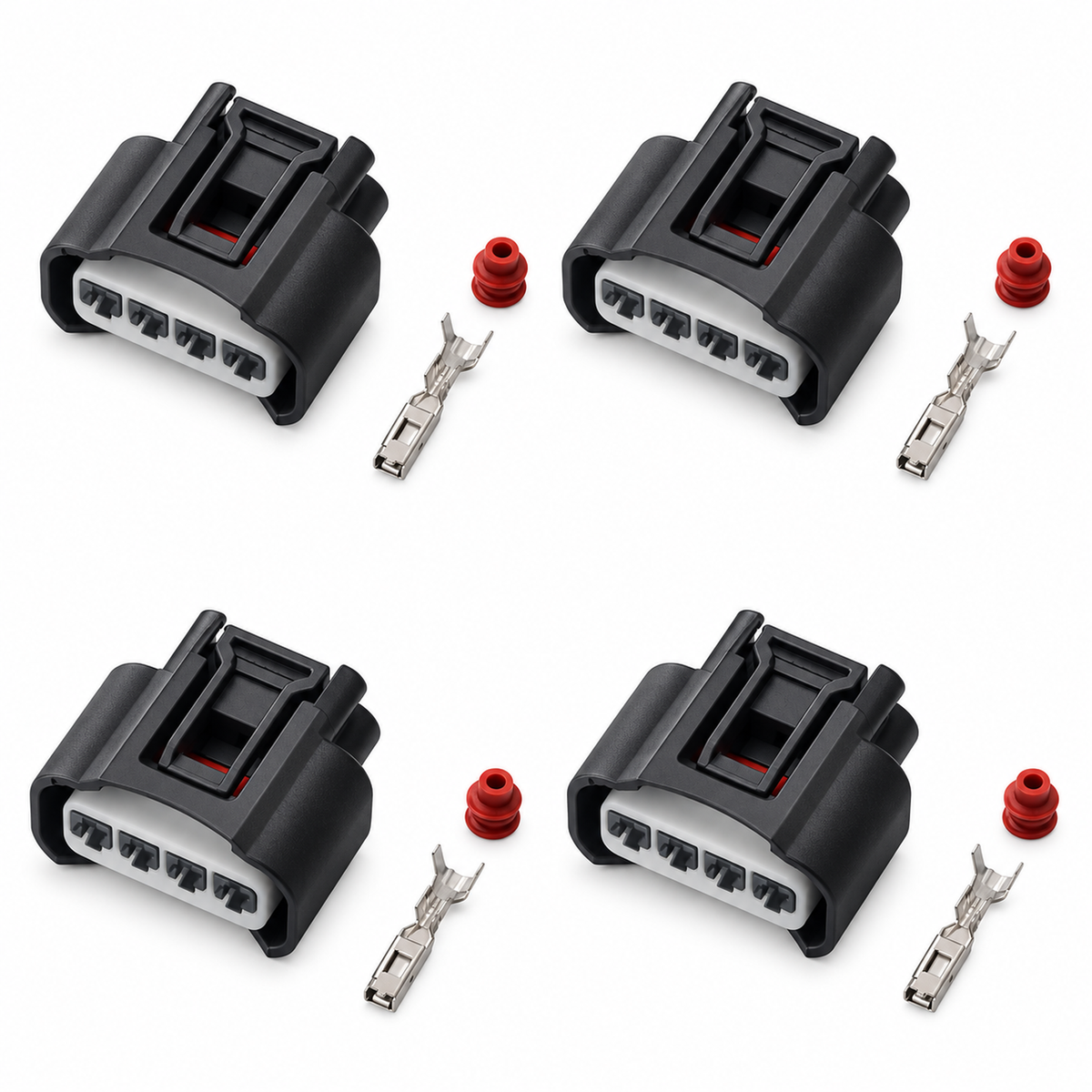 4pcs 4 pin Denso Ignition Coil Plug Connector 90980-11885 Fits Toyota Camry Corolla Rav 4 – Z25.O/4Sets/4pin – image 6