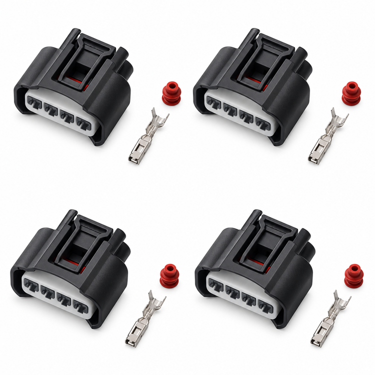 4pcs 4 pin Denso Ignition Coil Plug Connector 90980-11885 Fits Toyota Camry Corolla Rav 4 – Z25.O/4Sets/4pin – image 6