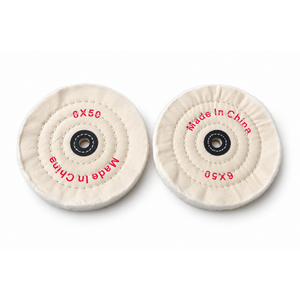 Cotton Buffing Polishing Wheel 6 Inch For Bench Grinder 1/2 Inch Arbor Hole 50 Ply - 2 Pack – Z258 – image 3