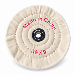 Cotton Buffing Polishing Wheel 6 Inch For Bench Grinder 1/2 Inch Arbor Hole 50 Ply - 2 Pack – Z258 – image 4
