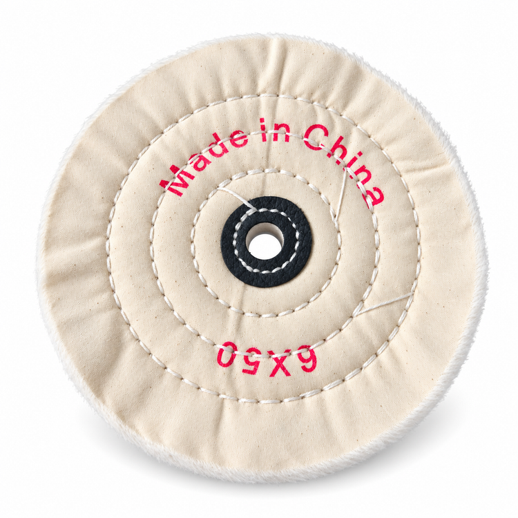 Cotton Buffing Polishing Wheel 6 Inch For Bench Grinder 1/2 Inch Arbor Hole 50 Ply - 2 Pack – Z258 – image 4