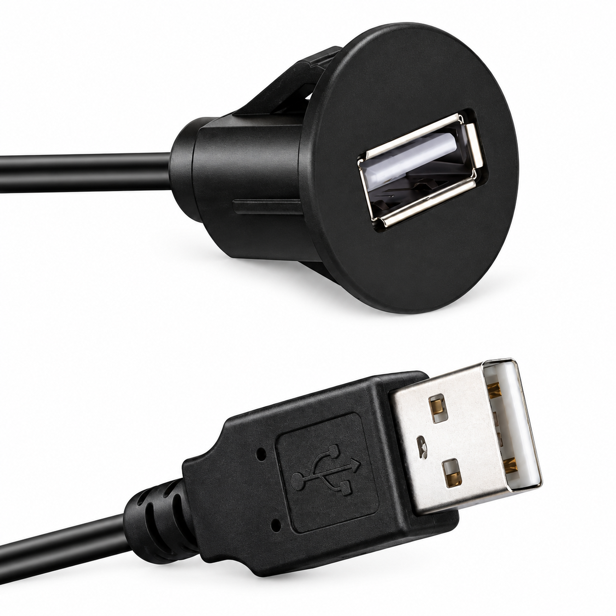 1m PC Car Dash Mount USB 2.0 Male - Female Socket Extension Panel Cable CAMPER PA99949040 – Z26.R/DashUSB – image 4