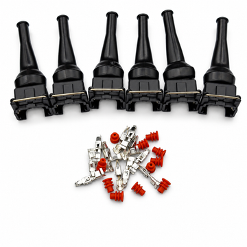 6pcs 2 Pin Fuel Injector Plug Repair Kit For Bosch EV1 037906240 - Unwired Kit With Terminals Seals - OE 6SETS - 6pcs – Z285 – image 1