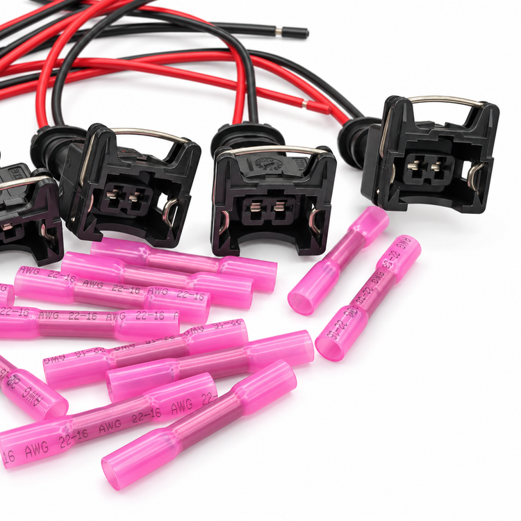 6pcs 2 Pin Fuel Injector Plug Repair Kit For Bosch EV1 037906240 - Unwired Kit With Terminals Seals - OE 6SETS - 6pcs – Z285 – image 4