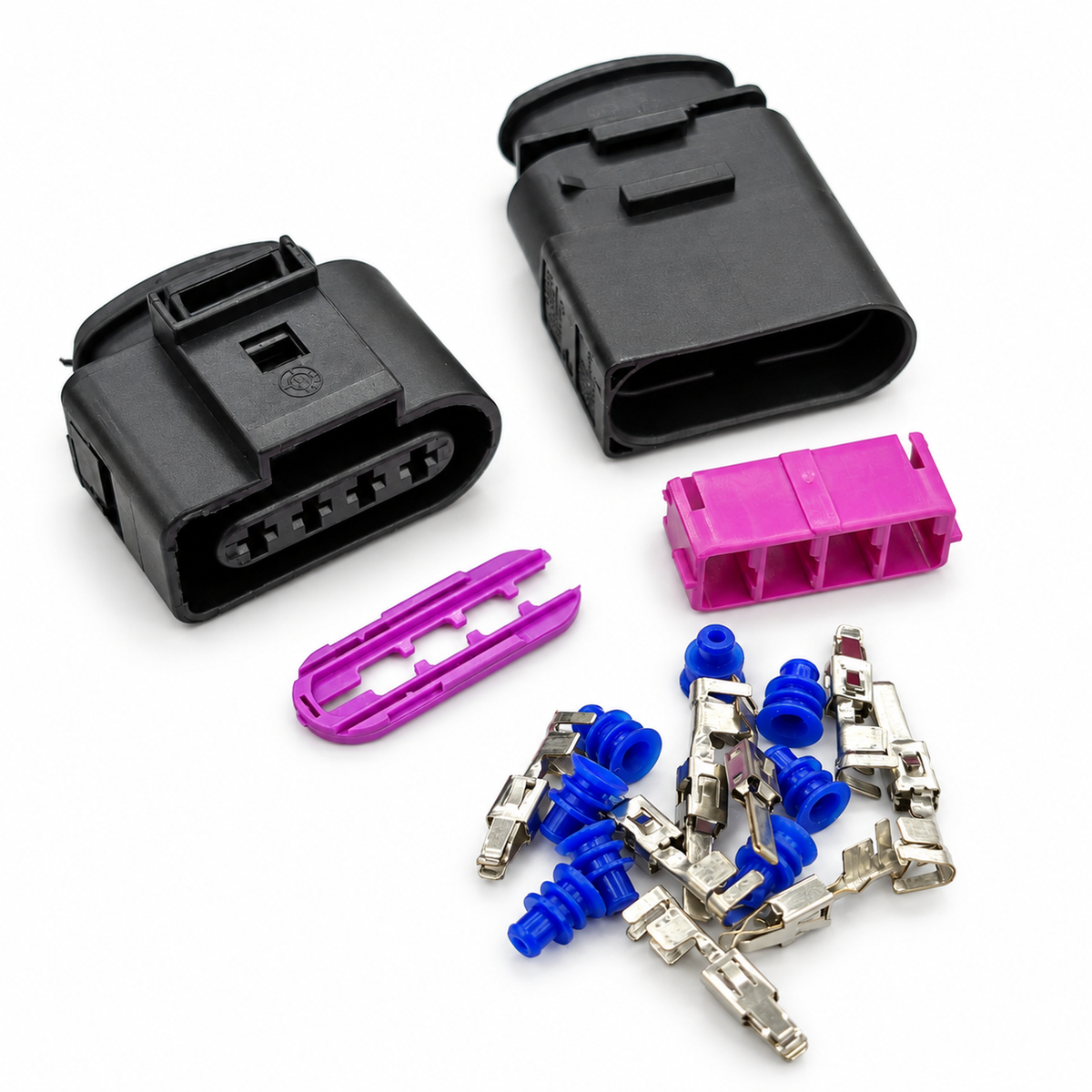 4 Pin Connector Plug For 4 Pin 3.5 Automotive Waterproof 4B0973724 Coil Extension Adapter Ignition Coil 1J0973824 1J0973724 1J0 973 824 - Unwired Kit With Terminals Seals - OE 4B0973724 1J0973824 1J0973724 – Z298/C369 – image 2