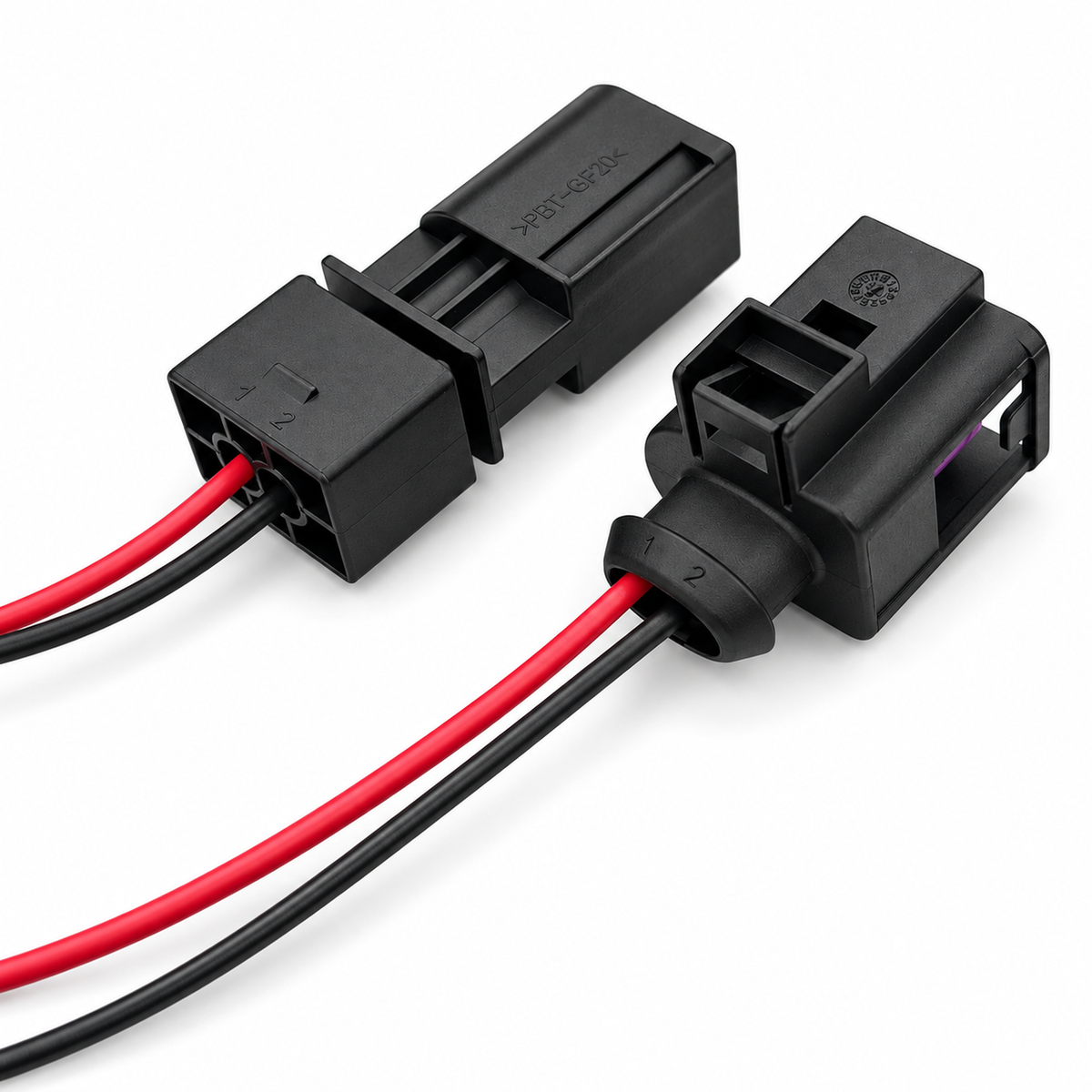 2 Pin Connector Plug For VW Passat Golf Jetta for A3 A4 A5 A6 Q7 Tt Horn Fuel Injector with 4D0 971 992 - Prewired 15cm 18AWG - OE 4D0971992 – Z299/C372 – image 3