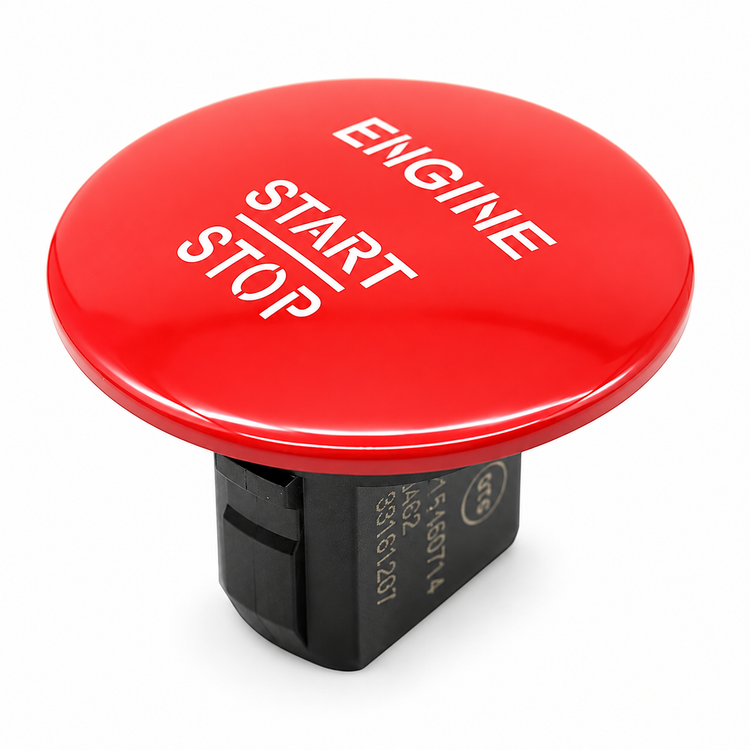 Keyless Engine Start/Stop Switch For Mercedes-Benz A, B, C, CLA, CLS, E, GL, GLA Silver, Black or Red – Z321/E349/Silver-StartStop – image 2