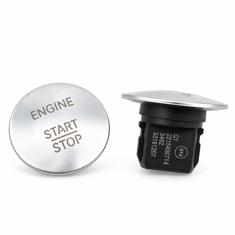 Keyless Engine Start/Stop Switch For Mercedes-Benz A, B, C, CLA, CLS, E, GL, GLA Silver, Black or Red – Z321/E349/Silver-StartStop – image 5