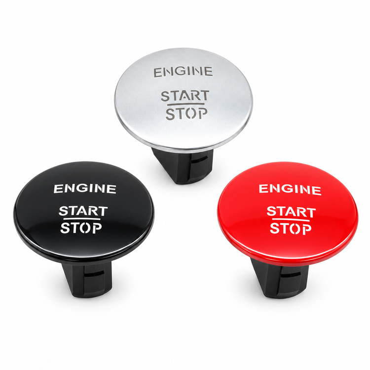 Keyless Engine Start/Stop Switch For Mercedes-Benz A, B, C, CLA, CLS, E, GL, GLA Silver, Black or Red – Z321/E349/Silver-StartStop – image 6