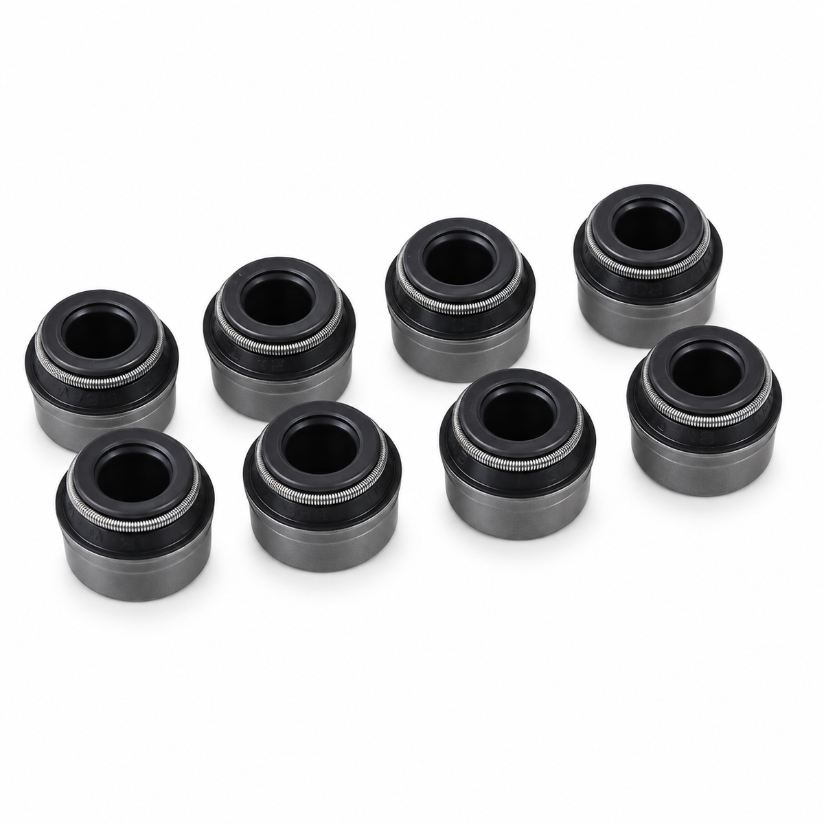 8pcs Cam Valve Stem Oil Seal Set - 7mm Diameter for VW Audi Seat BMW - 027109675