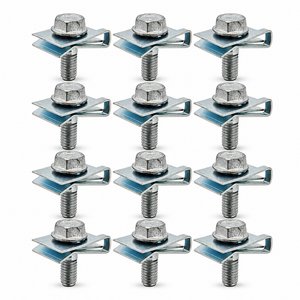 12 Sets Roof Bar Fixing Clips and Bolts – For Renault Trafic MK2 2001–2014, For Vauxhall Vivaro A 2001–2014 – Silver – Z337/12sets – image 8