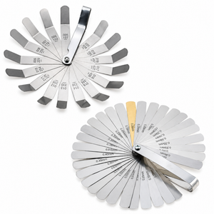 48 Blade Feeler Gauge Set Straight & Offset SAE Metric Automotive Measure – Z340/B102/2pcsSetFeelers – image 2