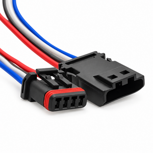 4 Pin Connector Prewired Plug MX19004S51 MX19004P51 72908-11 Fits Harley Davidson – Z342/BAG-36/M+F-Cables – image 2