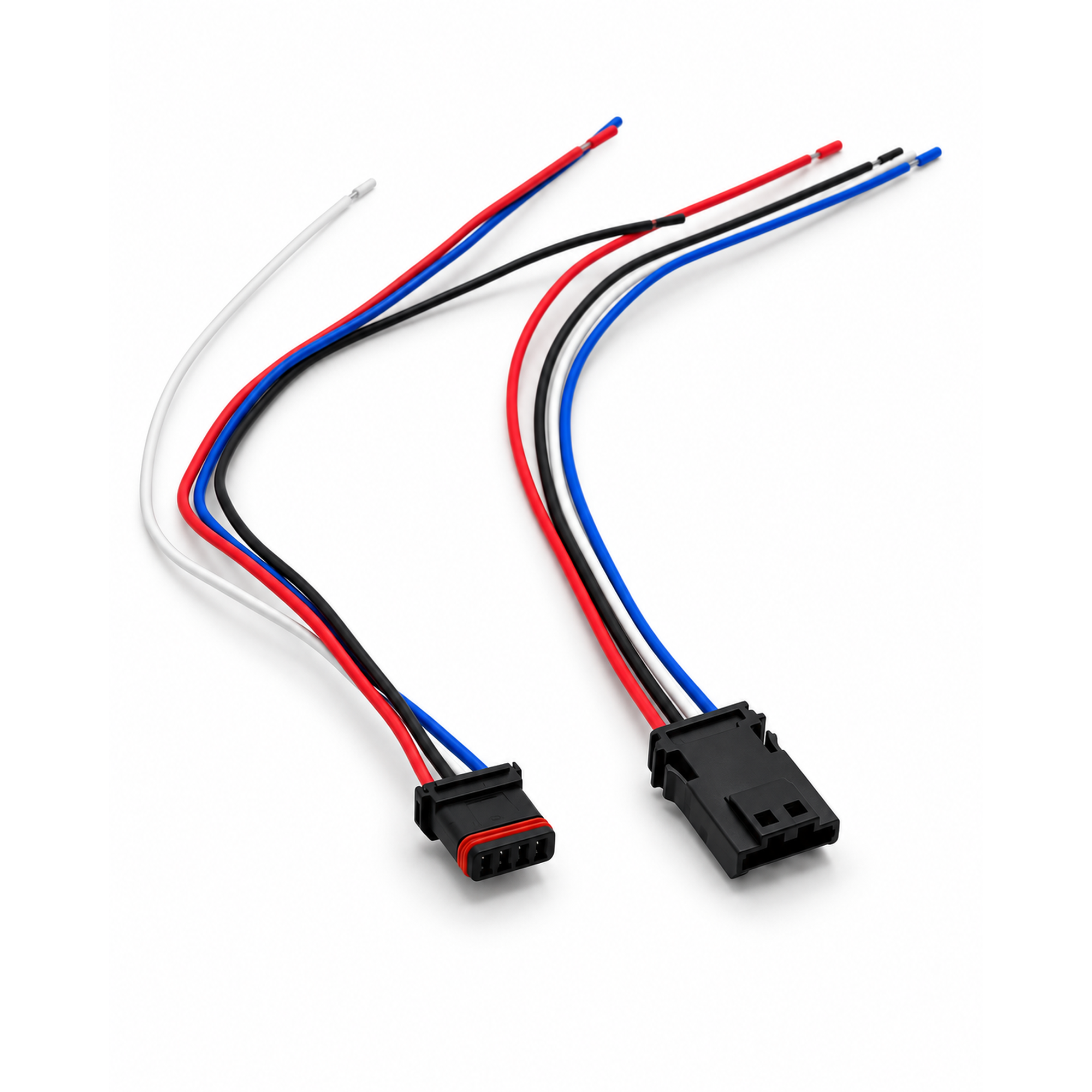 4 Pin Connector Prewired Plug MX19004S51 MX19004P51 72908-11 Fits Harley Davidson – Z342/BAG-36/M+F-Cables – image 4