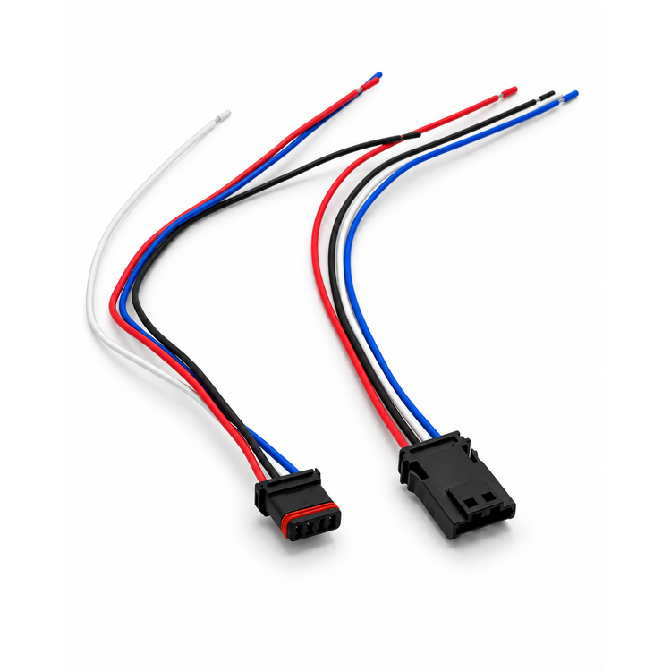 4 Pin Connector Prewired Plug MX19004S51 MX19004P51 72908-11 Fits Harley Davidson – Z342/BAG-36/M+F-Cables – image 4