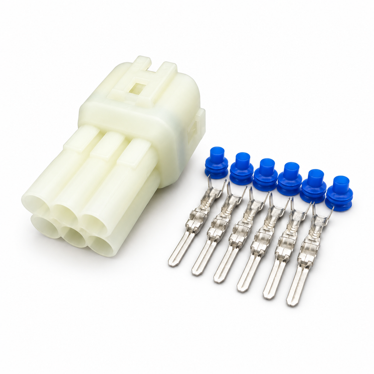 Sumitomo HM 090 MT 6 Pin Connector Plug Set With Pins Seals Fits Suzuki, Yamaha & Honda – Z42.R/6pinM+F.s17 – image 5