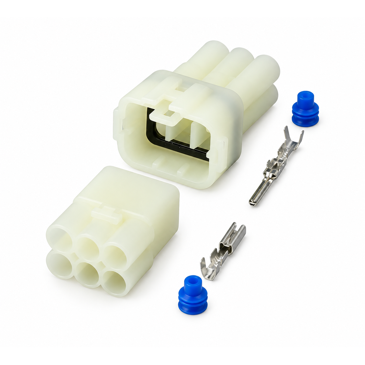 Sumitomo HM 090 MT 6 Pin Connector Plug Set With Pins Seals Fits Suzuki, Yamaha & Honda – Z42.R/6pinM+F.s17 – image 10